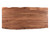 84" Brown Solid Wood Dining Table
