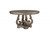 60" X 60" X 30" Antique Champagne Dining Table