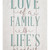Rustic The Love Of Family Wall Art