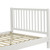 White Slat Back Solid Wood Queen Bed Frame