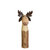 Petite Wood and Metal Moose Sculpture