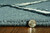 8' Charcoal Silver Hand Tufted Geometric Diamond Pattern Indoor Runner Rug