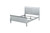 62" X 90" X 47" Platinum Wood Queen Bed