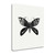 Black And White Butterfly IV Wrapped Canvas Print Living Room Wall Art