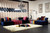 28" Wood Foam And Fabric Sectional Sofa