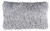 Long Grey Shag Throw Pillow