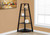 Noir Black Bookcase Corner Accent Shelf