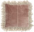 Wide Tasseled Marble Pink Throw Pillow