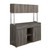 16.25" x 47.25" x 60" Dark Taupe Silver Particle Board Hollow Core Metal Office Cabinet