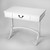 Acacia and Pinewood White Writing Desk