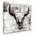 "White Cowskull" Wrapped Canvas Print Wall Art