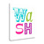 Wash 4 Wrapped Canvas Print Living Room Wall Art