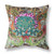 20"x20" Green Pink Blue Zippered Suede Geometric Throw Pillow