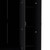 35" Black Two Drawer Combo Dresser