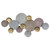 Pink and Gold Metal Plate Wall Decor
