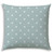 20" X 20" Seafoam And White Zippered Polyester Polka Dots Throw Pillow Cover