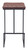 Brown Modern Geo Waffle Seat Backless Barstool