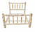 Gray Solid Wood Full No Bed Frame with Trundle