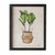 Green Leaves Black Framed Wall Decor