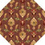 7' Octagon Plum Floral Vines Indoor Area Rug