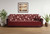 90" Burgundy Chenille Convertible Futon Sleeper Sofa And Toss Pillows With Storage