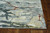 7' Grey Teal Machine Woven Abstract Splatter Indoor Runner Rug