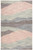 2' X 3' Pink Green And Blue Wool Abstract Tufted Handmade Area Rug