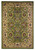 7' Octagon Green or Taupe Floral Bordered Indoor Area Rug