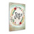 Joy Wreath II Wrapped Canvas Print Living Room Wall Art