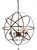 Jossie 8-Light Crystal 30-Inch Bronze-Finish Chandelier