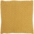 Mustard Yellow Chunky Braid Throw Pillow