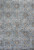 5' x 8' Slate Blue Floral Vines Viscose Indoor Area Rug