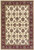 5'x8' Ivory Red Machine Woven Floral Traditional Indoor Area Rug