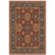 4' X 6' Red Blue And Gold Oriental Power Loom Stain Resistant Area Rug