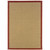 7’x11’ Beige and Red Plain Indoor Outdoor Area Rug