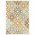 3' x 5' Ivory Grey Floral Medallion Indoor Outdoor Area Rug