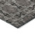 3' X 4' Gray and Black Floral Medallion Washable Non Skid Indoor Outdoor Area Rug
