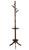 17" x 17" x 71" Cherry Wood Coat Rack with Umbrella Holder