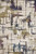 5'x8' Ivory Machine Woven Distressed Floral Vines Indoor Area Rug
