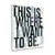 This Is Where 1 Wrapped Canvas Print Living Room Wall Art