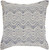 Indigo and Ivory Waves Throw Pillow