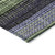 10' X 14' Artichoke Green And Purple Striped Washable Indoor Outdoor Area Rug