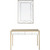 Champagne Finish Mirror and Console Table