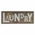 Brown And White Manufactured Wood Laundry Wall Decor