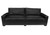 Black Full Classic Sofa 3 Seater