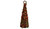 14" Green And Red Polyresin Beaded Christmas Tree Sculpture