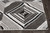 8' Grey Mocha Machine Woven Geometric Illusion Indoor Runner Rug