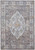 8' X 10' Gray Blue And Gold Floral Stain Resistant Area Rug