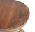 " Brown And Brass Metal Backless Bar Chair