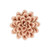 3" Pink Ceramic Blooming Flower Sculpture